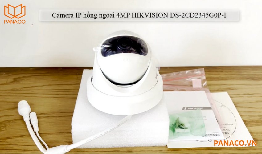 Camera IP hikvision bán cầu hồng ngoại DS-2CD2345G0P-I