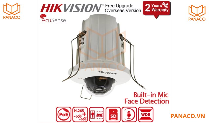 Camera IP hikvision bán cầu hồng ngoại DS-2CD2E23G2-U