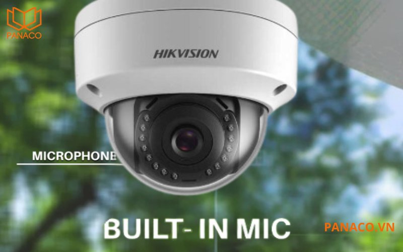 Camera IP bán cầu hồng ngoại có tích hợp micro