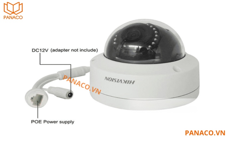 Camera IP hikvision hỗ trợ cấp nguồn qua hai phương thức