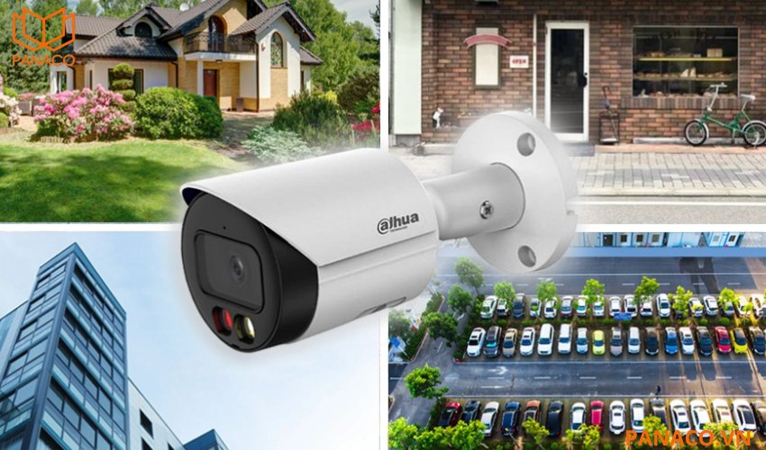 Camera IP ngoài trời Dahua lắp đặt nhiều không gian