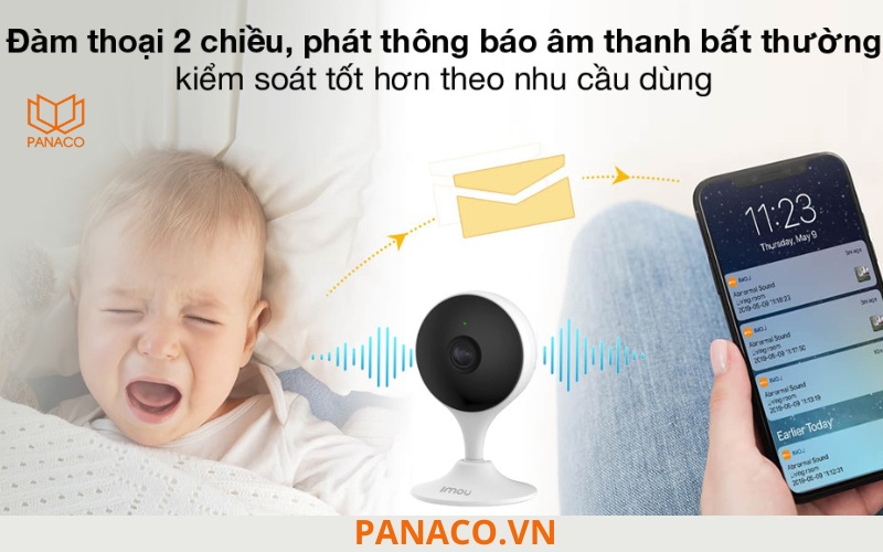 IPC-F22FEP hổ trợ đàm thoại 2 chiều