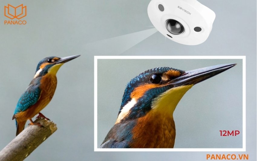 Camera KX-E1204FN2 ghi lại hình ảnh với độ phân giải lên đến 12MP