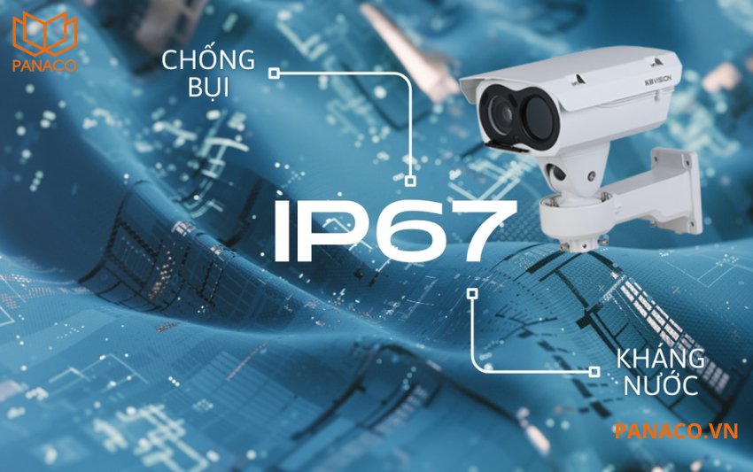 Camera cảm biến nhiệt Kbvision KX-F1459TN2 được trang bị chuẩn chống bụi nước IP67