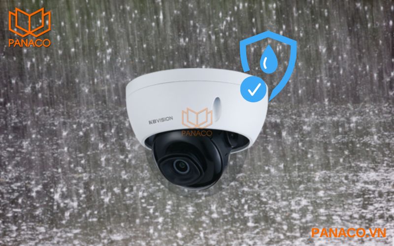 Camera KX-CAi2204N-B có thể hoạt động tốt khi trời mưa