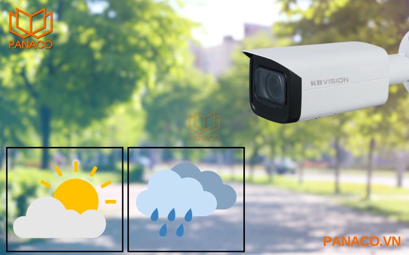 Camera KX-CAi2205MN phù hợp để quan sát khu vực ngoài trời