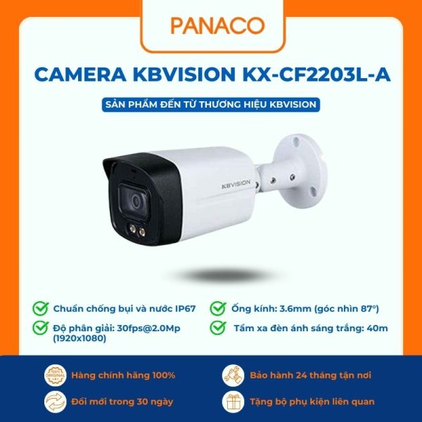 Camera Full Color Kbvision KX-CF2213L-A