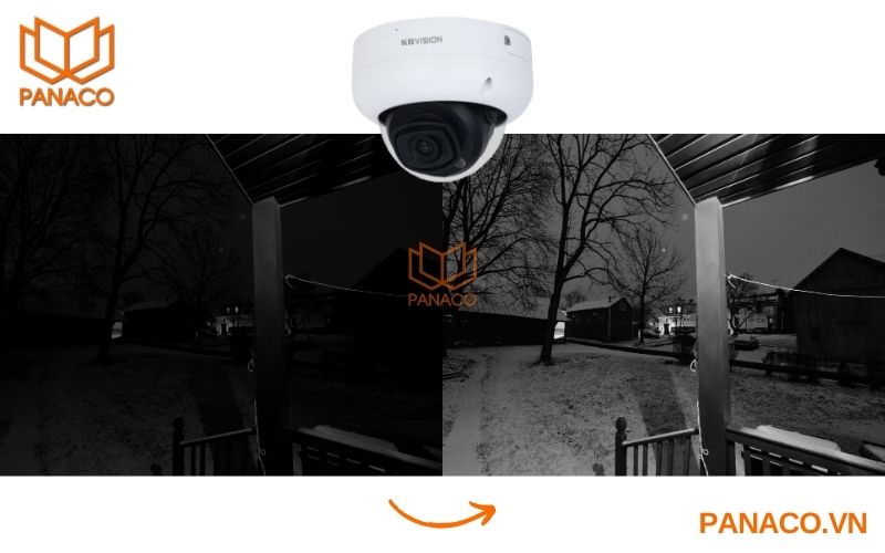 Camera IP KX-DAi2204N-EAB ghi hình rõ ràng khi trời tối