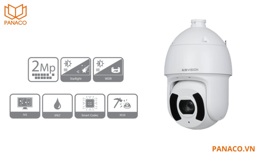 Camera IP Kbvision Speed dome PTZ 2MP KX-EAi2259UPN 