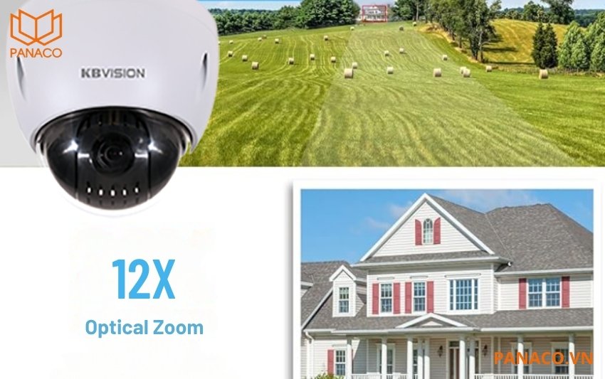 Camera PTZ Kbvision KX-D2007PN chính có khả năng zoom quang học 12x