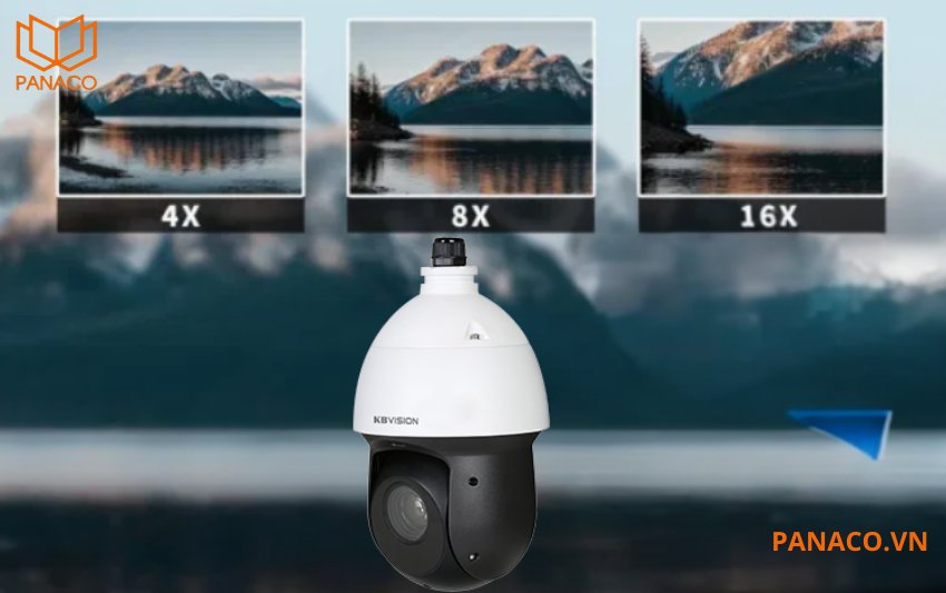 Camera IP Kbvision KX-CAi2008ePN2 hỗ trợ zoom số 16x