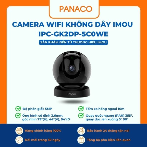 Camera Wifi Không Dây IMOU IPC-GK2DP-5C0WE