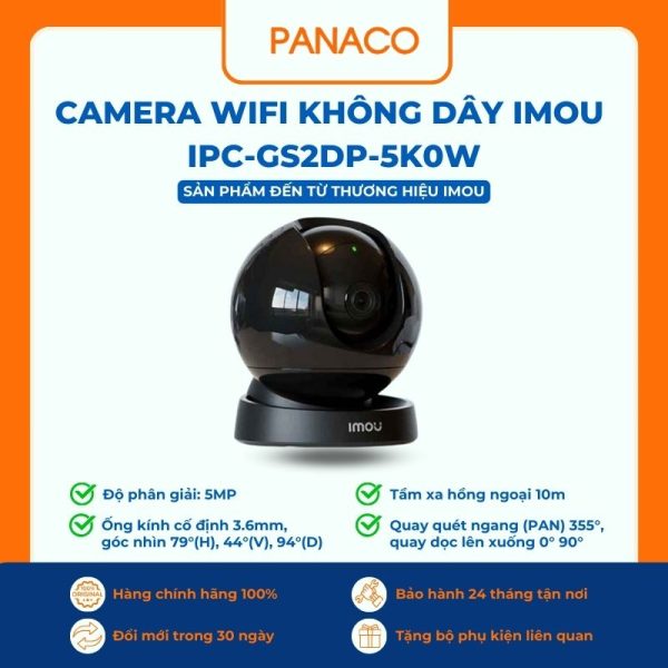 Camera Wifi Không Dây IMOU IPC-GS2DP-5K0W
