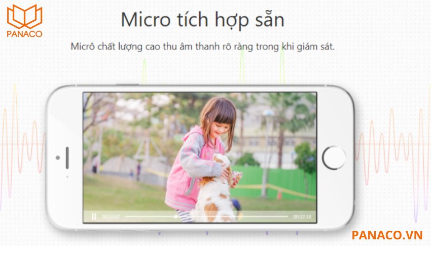 Camera an ninh Dahua còn cho phép truyền âm thanh từ môi trường giám sát