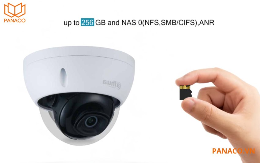 Camera an ninh Dahua trang bị khe cắm thẻ nhớ lên đến 256GB