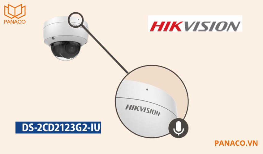 Camera bán cầu không chỉ ghi lại hình ảnh mà còn thu âm