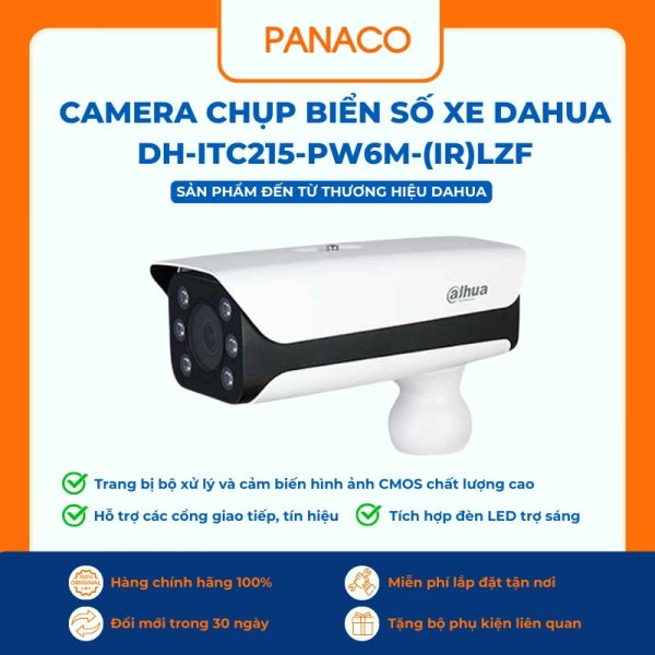 Camera chụp biển số xe Dahua DH-ITC215-PW6M-(IR)LZF