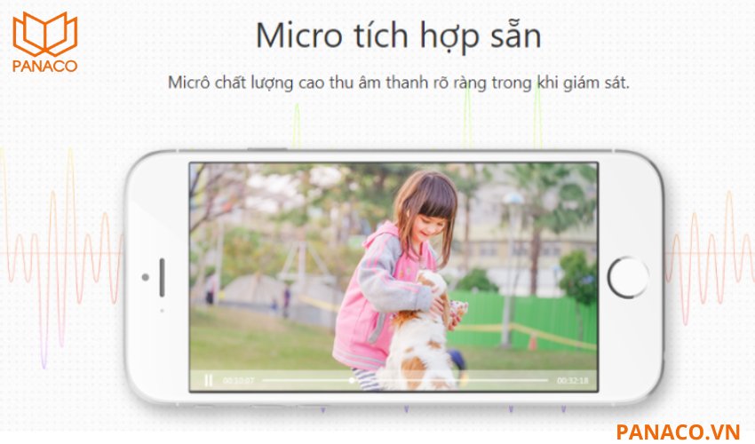 Camera có khả năng ghi âm thanh xung quanh khu vực quan sát