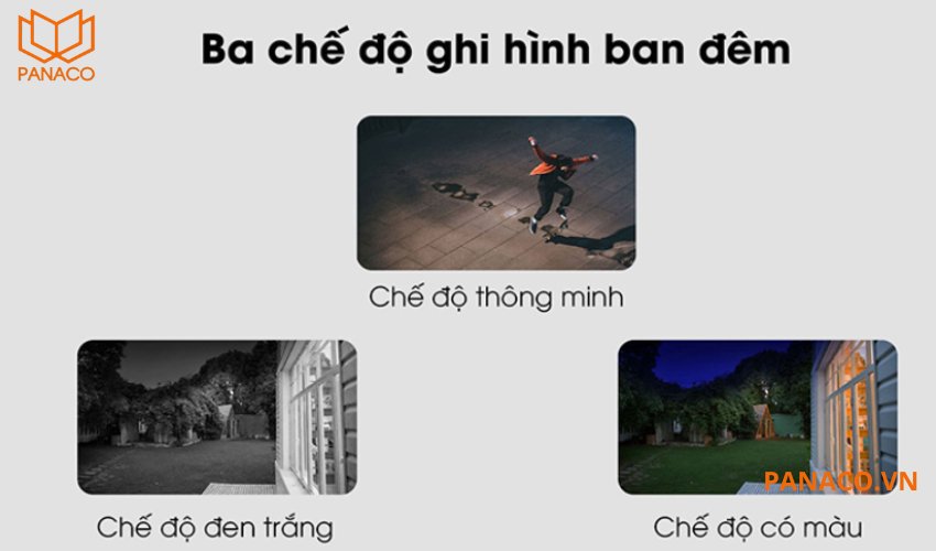 Camera còn có ba chế độ quan sát ban đêm