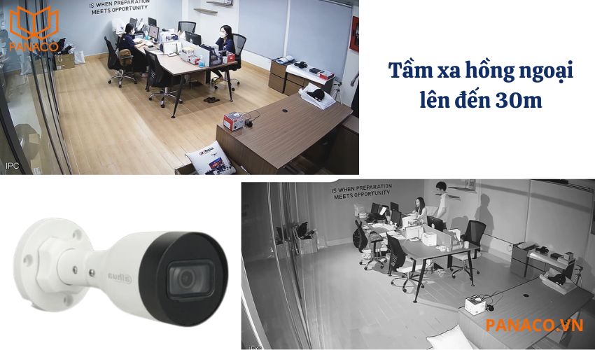 Camera điều chỉnh ánh sáng hồng ngoại để quan sát ban đêm