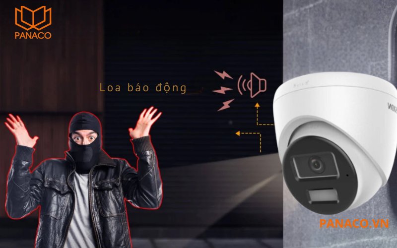 Camera dome hồng ngoại DS-2CD1323G2-LIUF/SL có loa báo động