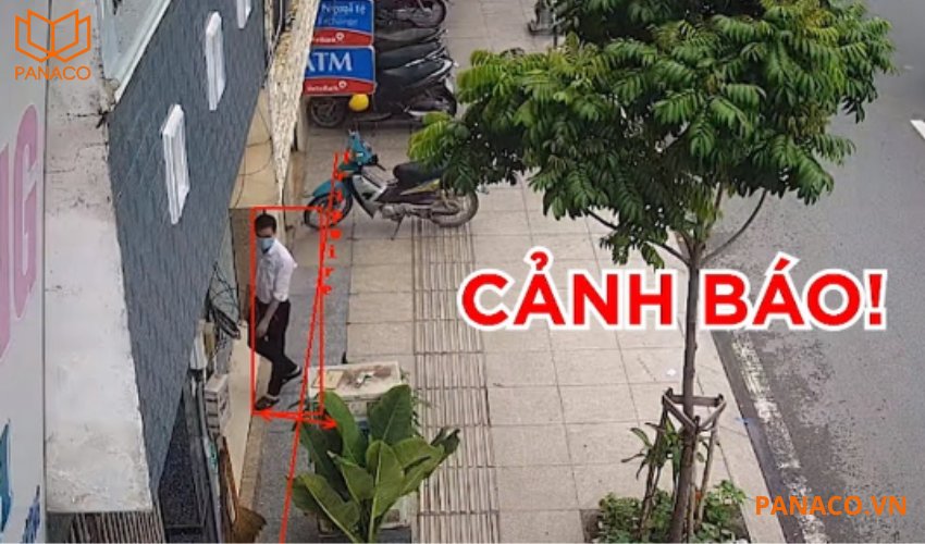 Camera được trang bị chức năng phát hiện vượt hàng rào ảo