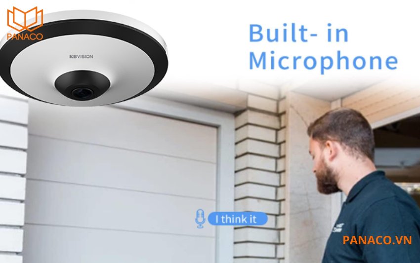 Camera ghi âm Kbvision được trang bị micro tích hợp sẵn