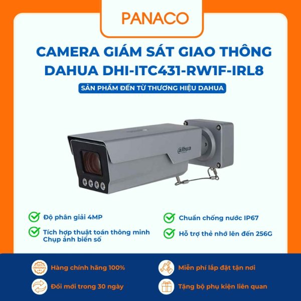 Camera giám sát giao thông Dahua DHI-ITC431-RW1F-IRL8