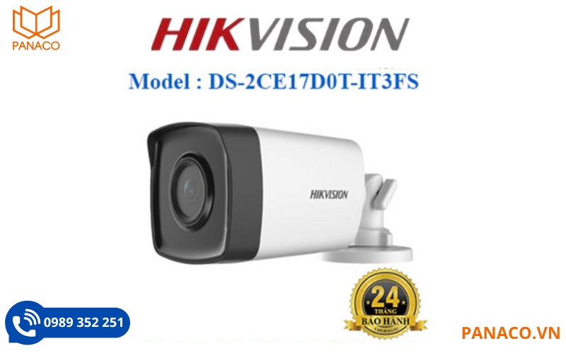 Camera hikvision 4 in 1 DS-2CE17D0T-IT3FS