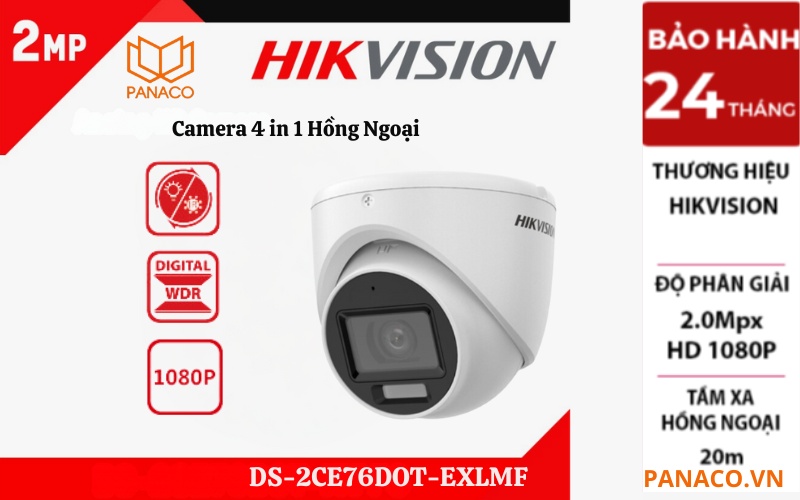 Camera hikvision 4 in 1 DS-2CE76D0T-EXLMF