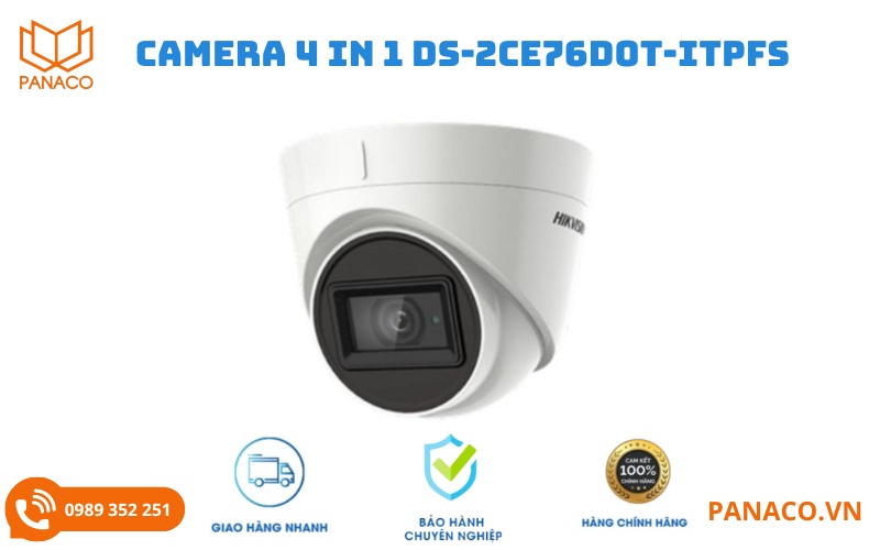 Camera hikvision 4 in 1 DS-2CE76D0T-ITPFS