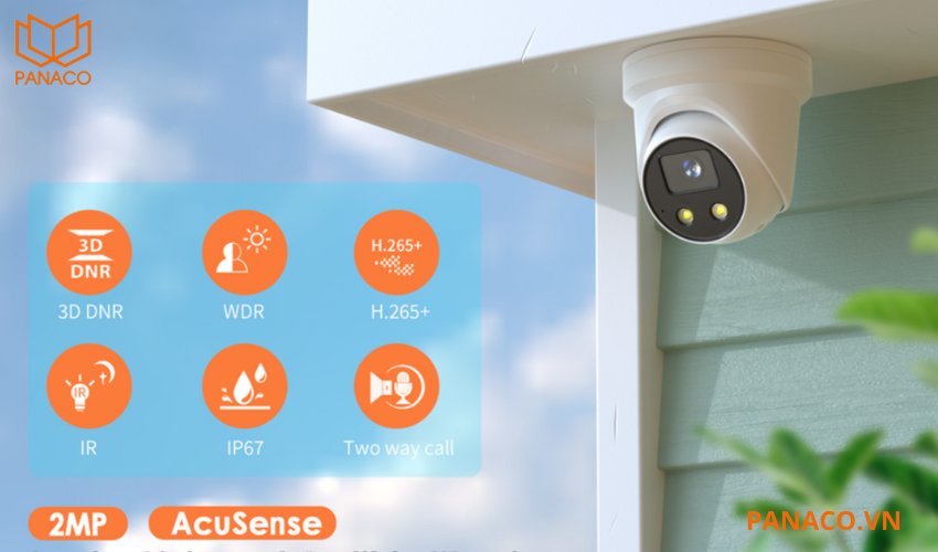 Camera hikvision AcuSense bán cầu DS-2CD2326G2-ISU/SL