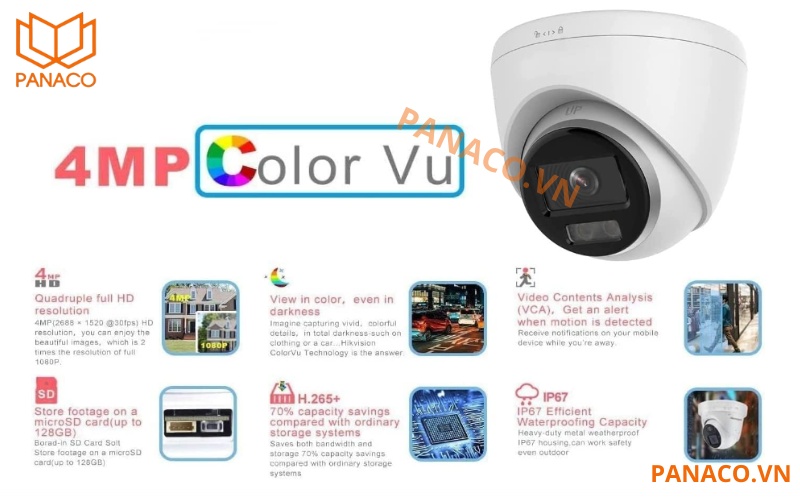 Camera hikvision ColorVu DS-2CD1347G2-LUF ưu việt