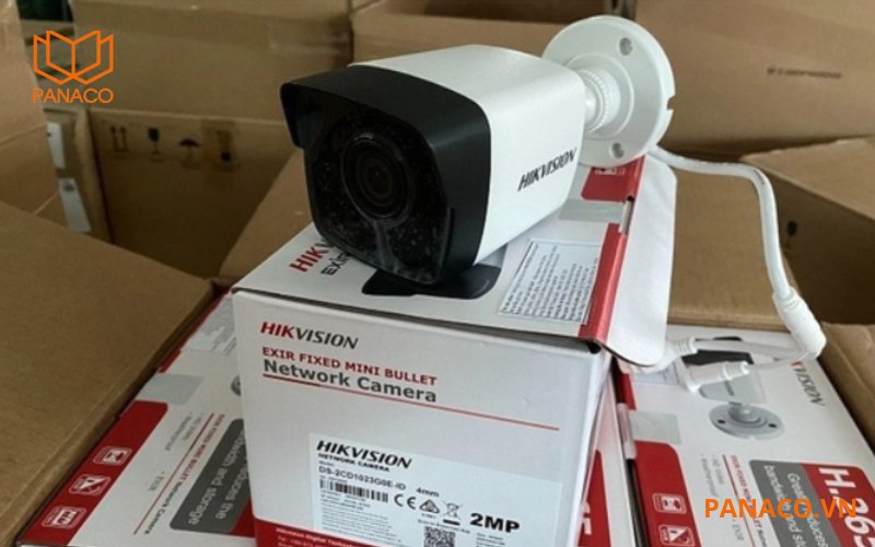 Camera hikvision DS-2CD1023G0E-ID có kích thước khá nhỏ gọn