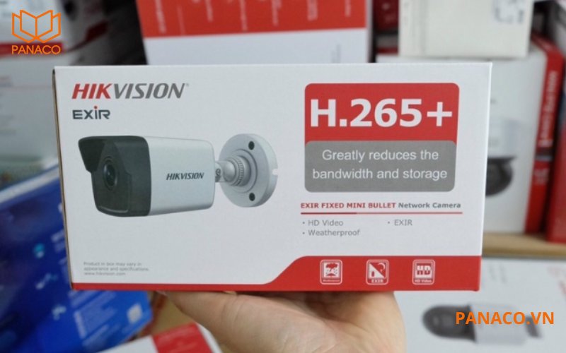 Camera hikvision DS-2CD1043G0-IUF có kích thước nhỏ gọn