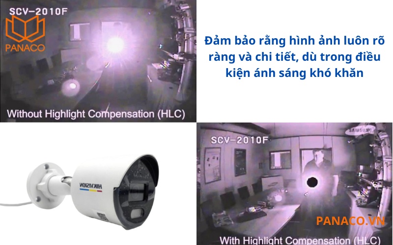  DS-2CD1047G2-L có thể xử lý ánh sáng mạnh