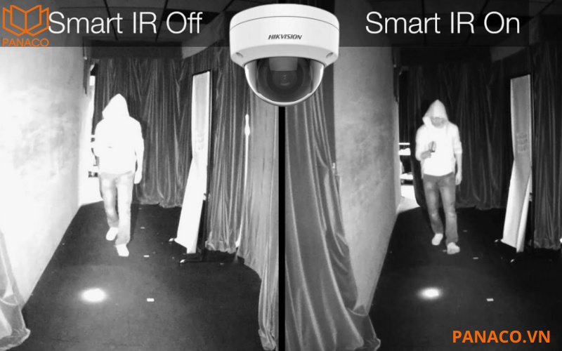 Camera hikvision DS-2CD1121G0-I trang bị smart IR