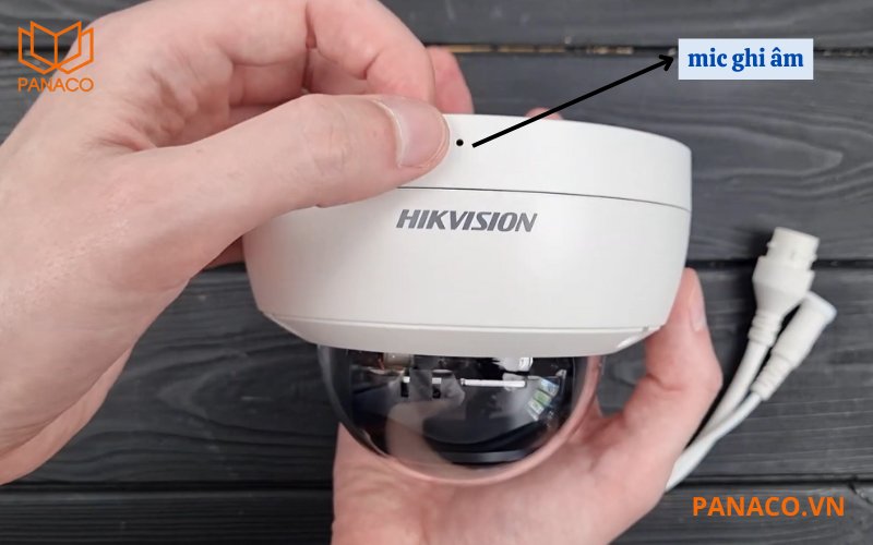 Camera hikvision DS-2CD1123G2-LIUF là camera ghi âm