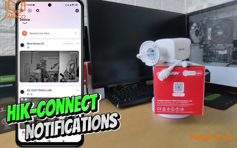 Camera hikvision DS-2CD1T43G2-LIUF/SL hỗ trợ dịch vụ Hik-connect