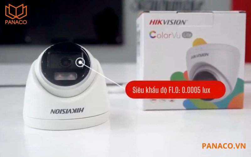 Camera hikvision DS-2CD2327G2-LU hoạt động hiệu quả trong ánh sáng yếu