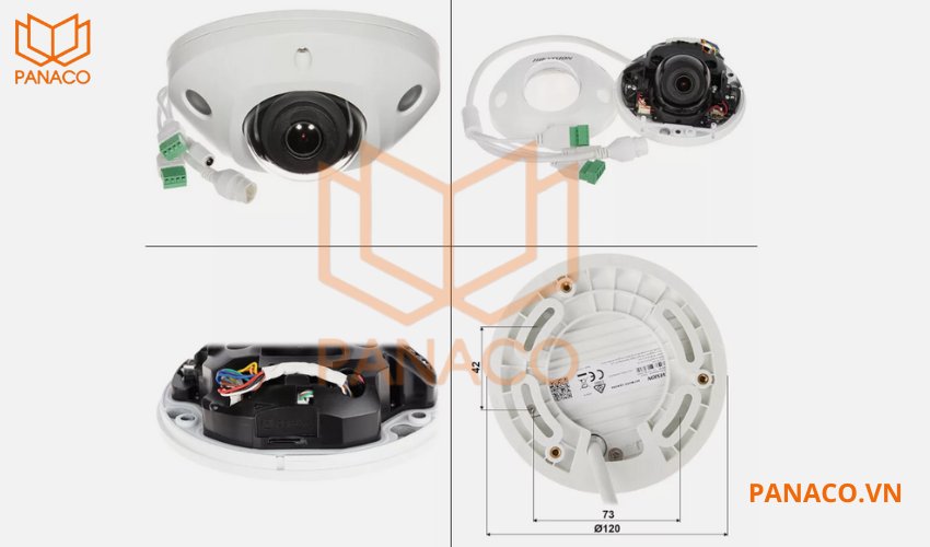 Camera hikvision DS-2CD2543G2-IWS thiết kế nhỏ gọn