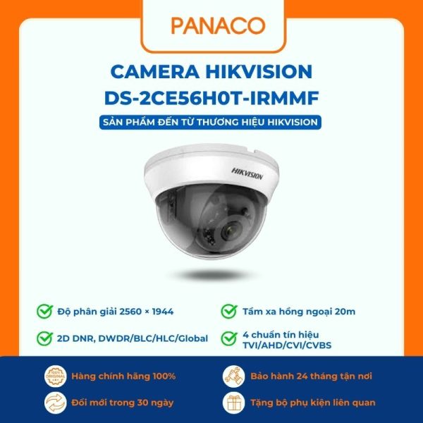 Camera hikvision DS-2CE56H0T-IRMMF