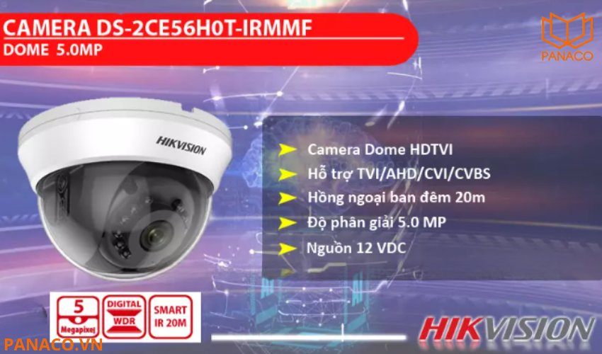 Camera hikvision DS-2CE56H0T-IRMMF