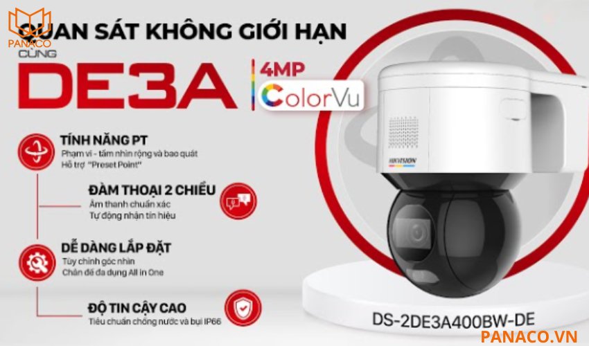 Camera hikvision DS-2DE3A400BW-DE
