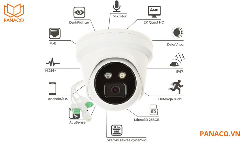 Camera hikvision bán cầu DS-2CD2346G2-ISU/SL