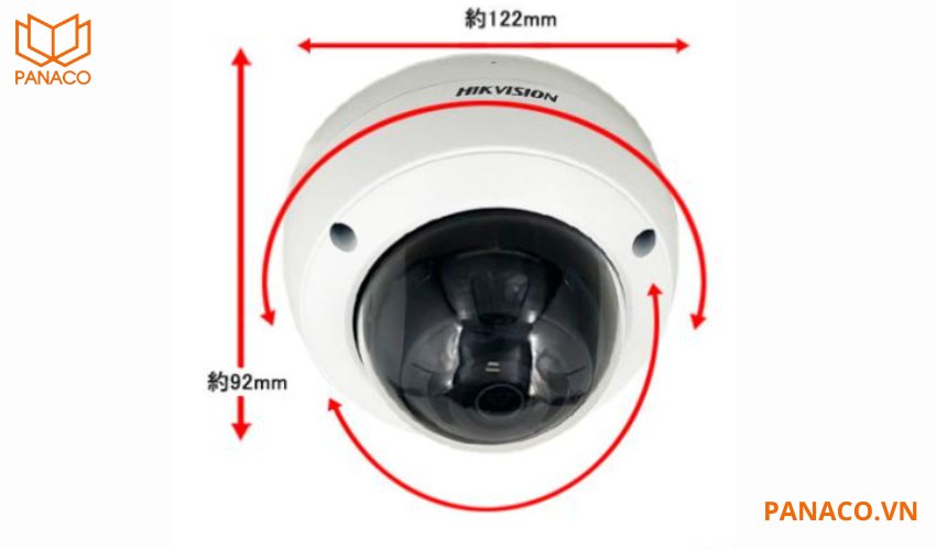 Camera hikvision DS-2CD2163G2-IU sở hữu thiết kế nhỏ gọn