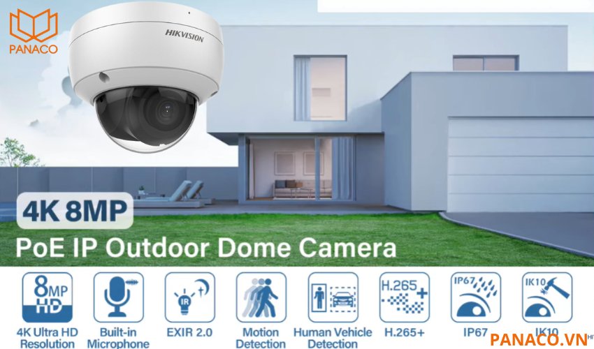 Camera Hikvision 8mp hồng ngoại DS-2CD2183G2-IU