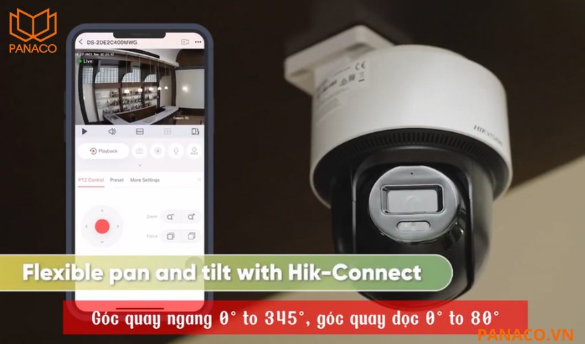 Camera hikvision có khả năng quay quét linh hoạt