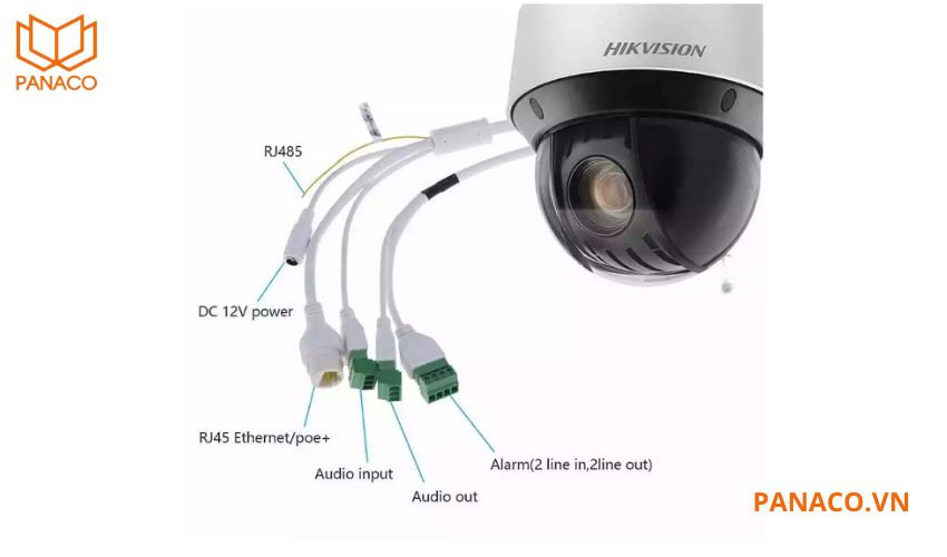 Camera hikvision hỗ trợ cả PoE+ và 12VDC