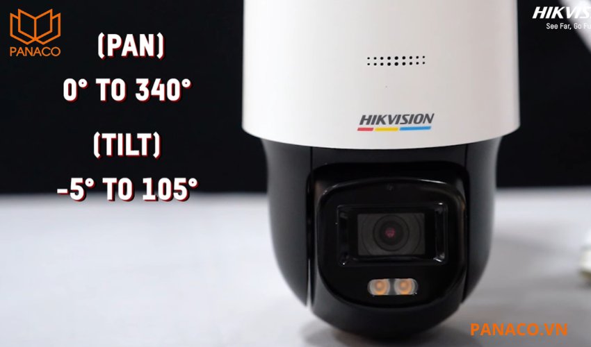 Camera hikvision hỗ trợ góc quay rộng lớn